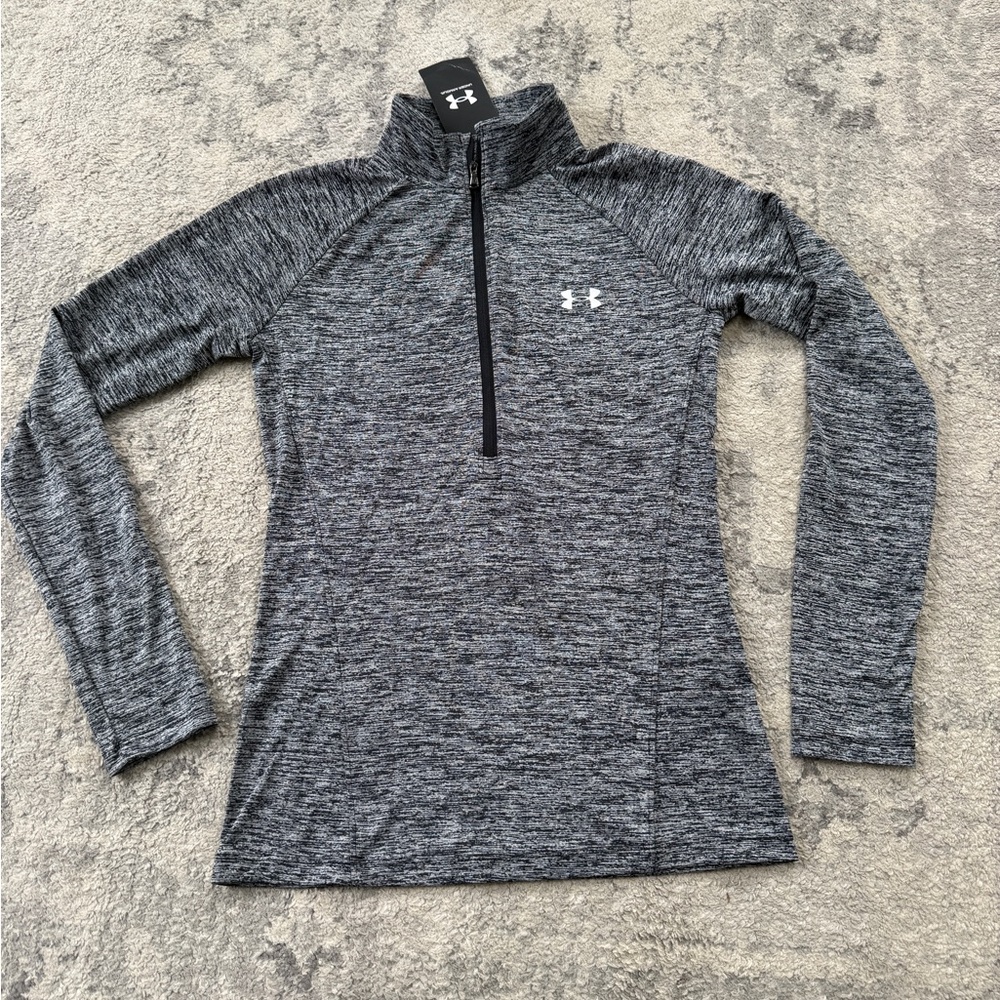 NWT Under Armour Gray 1/4 Zip Performance Pullover XS - Picture 4 of 14